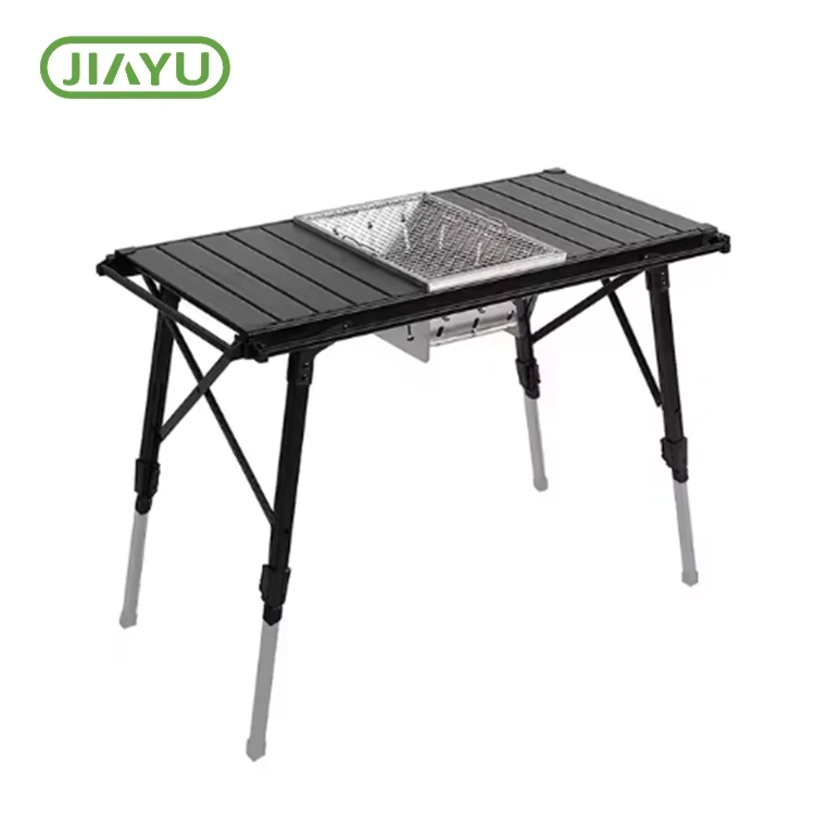 რეგულირებადი დასაკეცი კემპინგი BBQ მაგიდა